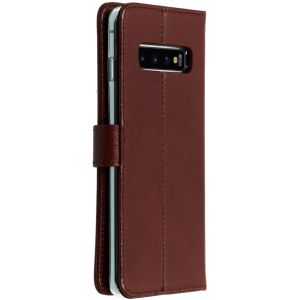 Valenta Klapphülle Leather Braun für das Samsung Galaxy S10
