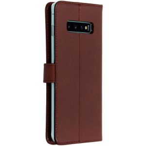 Valenta Klapphülle Leather Braun für das Samsung Galaxy S10 Plus