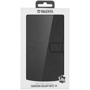Valenta Klapphülle Leather Schwarz für das Samsung Galaxy Note 10