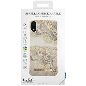 iDeal of Sweden Sparkle Greige Marble Fashion Back Case für das iPhone Xr