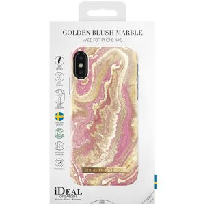 iDeal of Sweden Golden Blush Marble Fashion Back Case für das iPhone Xs / X