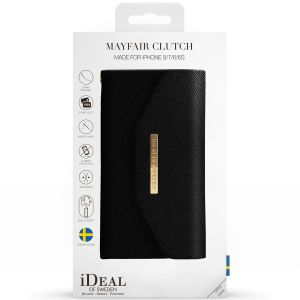 iDeal of Sweden Mayfair Clutch Schwarz iPhone SE (2022 / 2020) / 8 / 7 / 6(s)