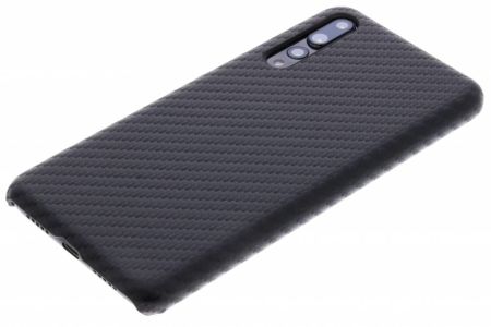 Carbon Look Hardcase-Hülle Schwarz für Huawei P20 Pro