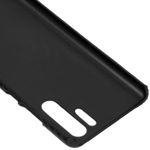 Carbon Look Hardcase-Hülle Schwarz für das Huawei P30 Pro