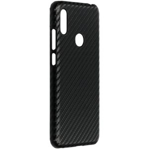 Carbon Look Hardcase-Hülle Schwarz für das Huawei Y6 (2019)