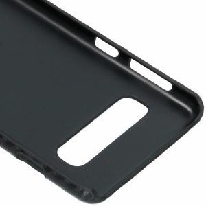 Carbon Look Hardcase-Hülle Schwarz für Samsung Galaxy S10