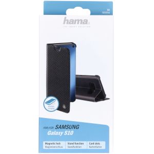 Hama Slim Pro Klapphülle Case Schwarz für das Samsung Galaxy S10