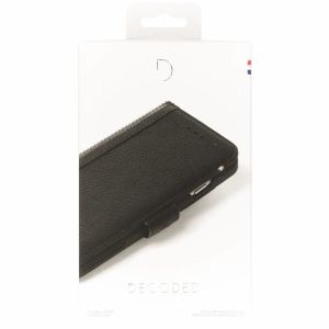 Decoded Leather Wallet Klapphülle Schwarz iPhone SE (2022 / 2020) / 8 / 7 / 6(s)