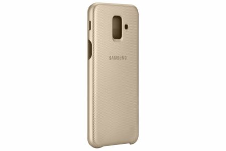 Samsung Goldfarbenes Original Wallet Klapphülle Galaxy A6 (2018)