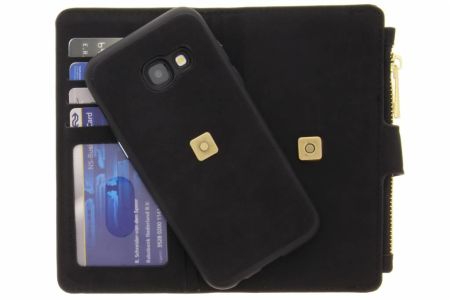 Schwarze luxuriöse Portemonnaie-Klapphülle Samsung Galaxy A3 2017