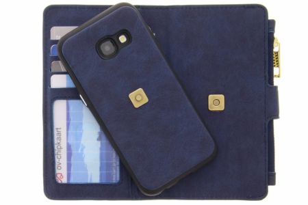Blaue luxuriöse Portemonnaie-Klapphülle Samsung Galaxy A3 (2017)