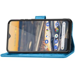 Kleeblumen Klapphülle Nokia 5.3 - Türkis