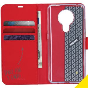 Accezz Wallet TPU Klapphülle für das Nokia 5.3 - Rot