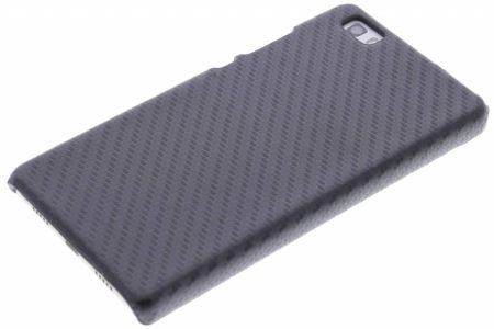 Carbon Look Hardcase-Hülle Schwarz für Huawei P8 Lite
