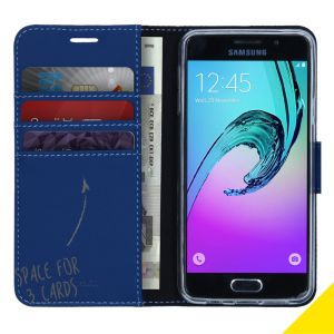 Accezz Wallet TPU Klapphülle Samsung Galaxy A3 (2016) - Dunkelblau