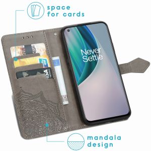 iMoshion Mandala Klapphülle OnePlus Nord N10 5G - Grau