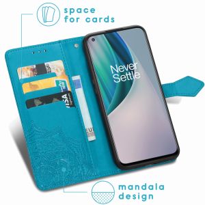 iMoshion Mandala Klapphülle OnePlus Nord N10 5G - Türkis
