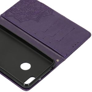 Mandala Klapphülle Violett für das Motorola Moto E6 Play