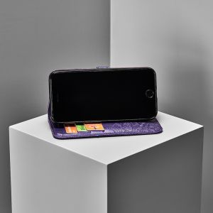 Mandala Klapphülle Violett für das Motorola Moto E6 Play