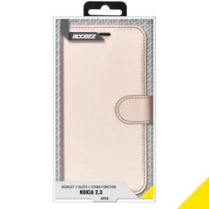 Accezz Wallet TPU Klapphülle für das Nokia 2.3 - Gold
