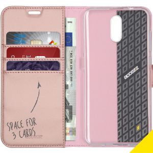 Accezz Wallet TPU Klapphülle für das Nokia 2.3 - Roségold