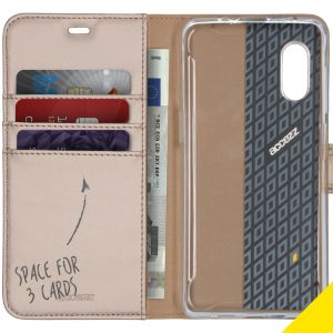 Accezz Wallet TPU Klapphülle Gold Samsung Galaxy Xcover Pro
