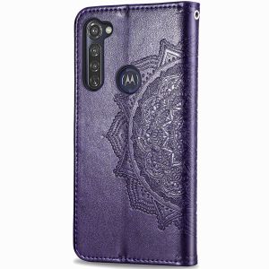 Mandala Klapphülle Motorola Moto G Pro - Violett