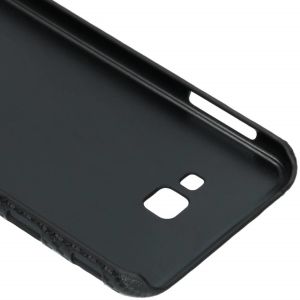 Carbon Look Hardcase-Hülle Schwarz Samsung Galaxy J4 Plus