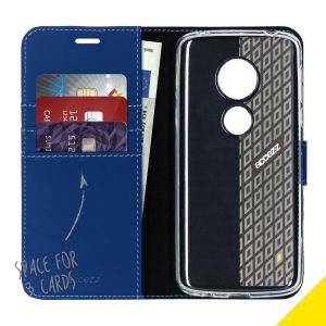 Accezz Wallet TPU Klapphülle Blau Motorola Moto E5 / G6 Play