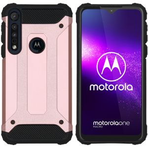 iMoshion Rugged Xtreme Case Roségold für das Motorola One Macro