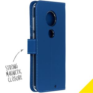 Accezz Wallet TPU Klapphülle Dunkelblau für Motorola Moto G7 / G7 Plus