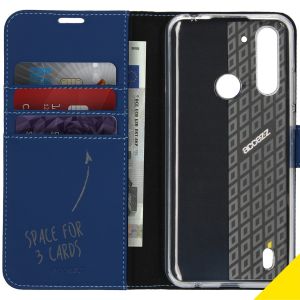 Accezz Wallet TPU Klapphülle Motorola Moto G8 Power Lite - Blau