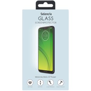 Selencia Displayschutz aus gehärtetem Glas für Motorola Moto G7 Power
