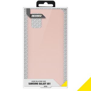 Accezz Liquid Silikoncase Rosa für das Samsung Galaxy A51