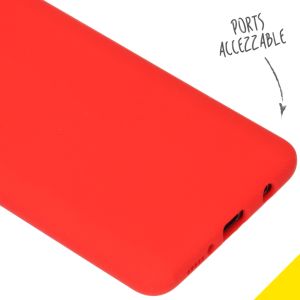 Accezz Liquid Silikoncase Rot für das Samsung Galaxy A51