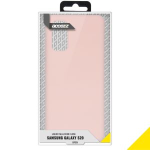 Accezz Liquid Silikoncase Rosa für das Samsung Galaxy S20