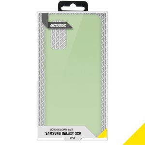 Accezz Liquid Silikoncase Grün für das Samsung Galaxy S20