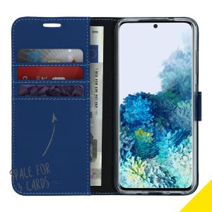 Accezz Wallet TPU Klapphülle Blau für das Samsung Galaxy S20