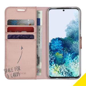 Accezz Wallet TPU Klapphülle Roségold für das Samsung Galaxy S20