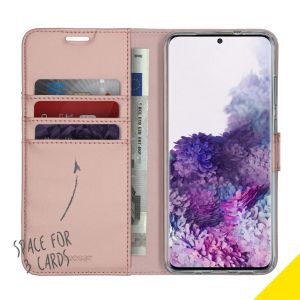 Accezz Wallet TPU Klapphülle Roségold für das Samsung Galaxy S20 Plus
