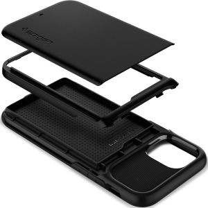 Spigen Slim Armor Wallet Case für das iPhone 12 Mini - Schwarz