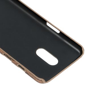 Holz-Design Hardcase-Hülle Braun für das OnePlus 7