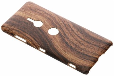 Holz-Design Hardcase-Hülle Braun für das Sony Xperia XZ3