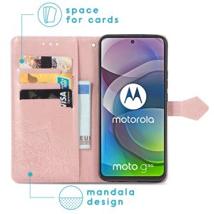 iMoshion Mandala Klapphülle Motorola Moto G 5G - Roségold