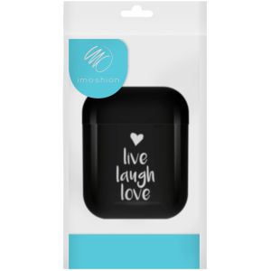 iMoshion Design Hardcover Case AirPods 1 / 2 - Live Laugh Love