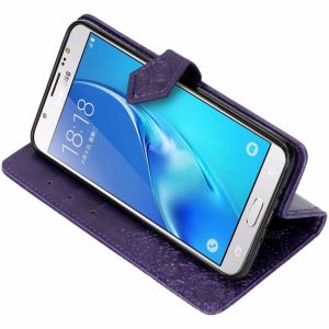 Mandala Klapphülle Violett für Samsung Galaxy J7 (2016)