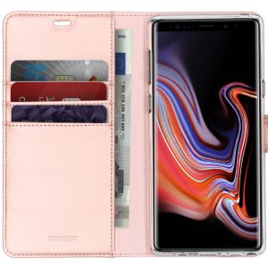 Accezz Wallet TPU Klapphülle Roségold für das Samsung Galaxy Note 9