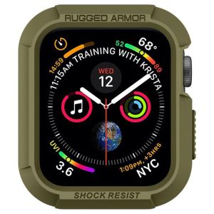 Spigen Rugged Armor™ Case für die Apple Watch Series 4-6 / SE - 44 mm - Grün