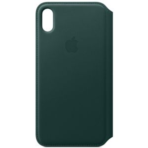 Apple Leather Folio Klapphülle Grün für das iPhone Xs Max