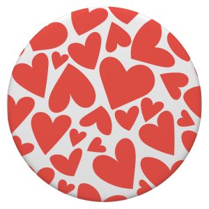 PopSockets iMoshion PopGrip - Red Hearts - White
